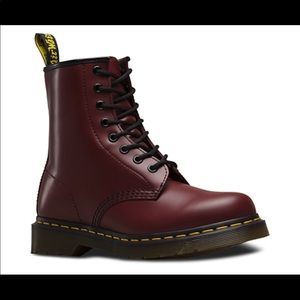 SOLD!!! Dr Martens Cherry Red Smooth Boots